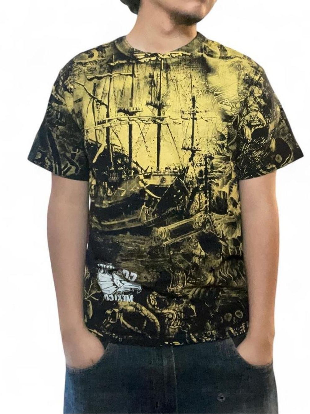 Vintage‎ Cozumel Mexico Pirate Ship All Over Print Graphic T-Shirt